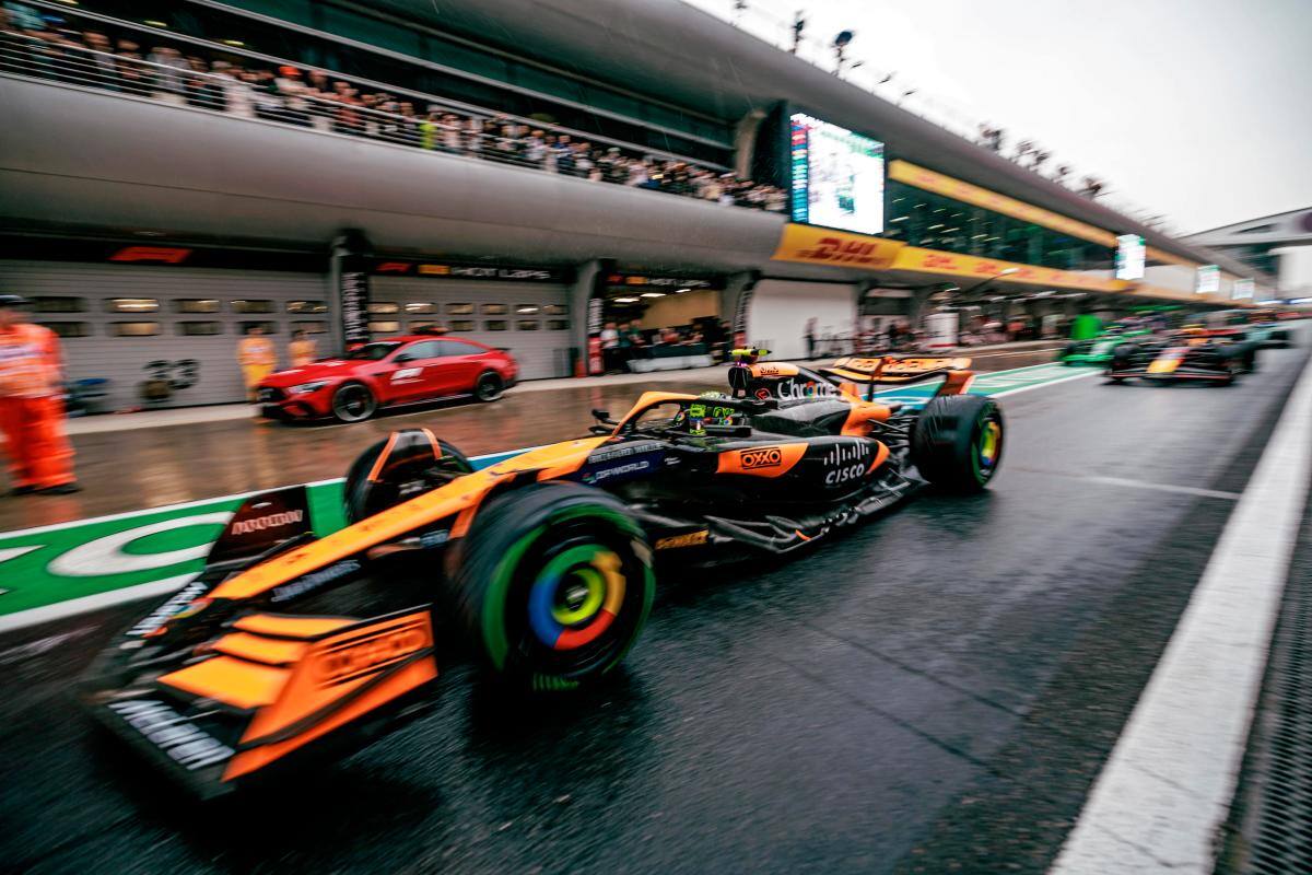 La lluvia fue protagonista en el Gran Premio de China