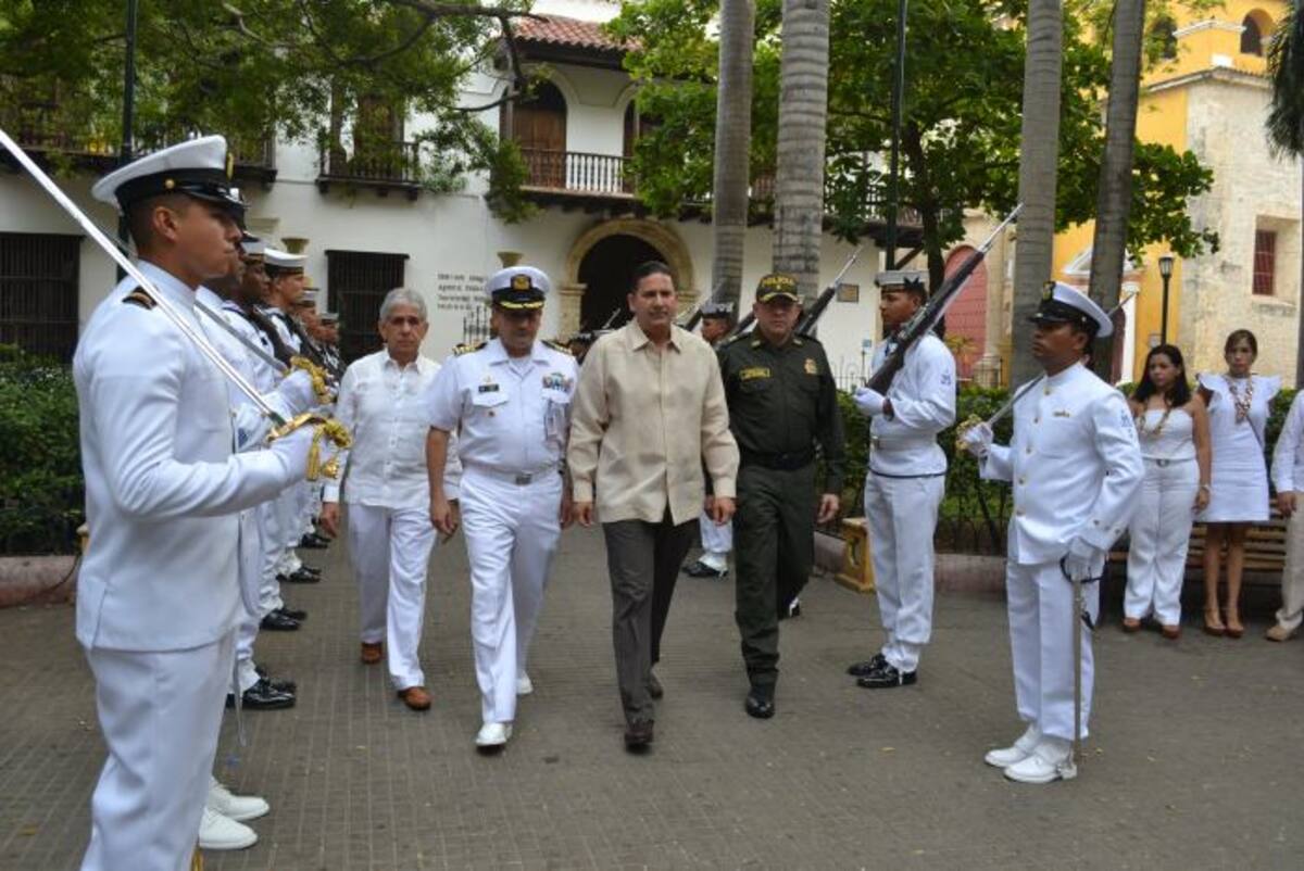 El gobernador Juan Carlos Gossain encabezó los actos protocolarios de la celebración del natalicio 158 del departamento. Cortesía.