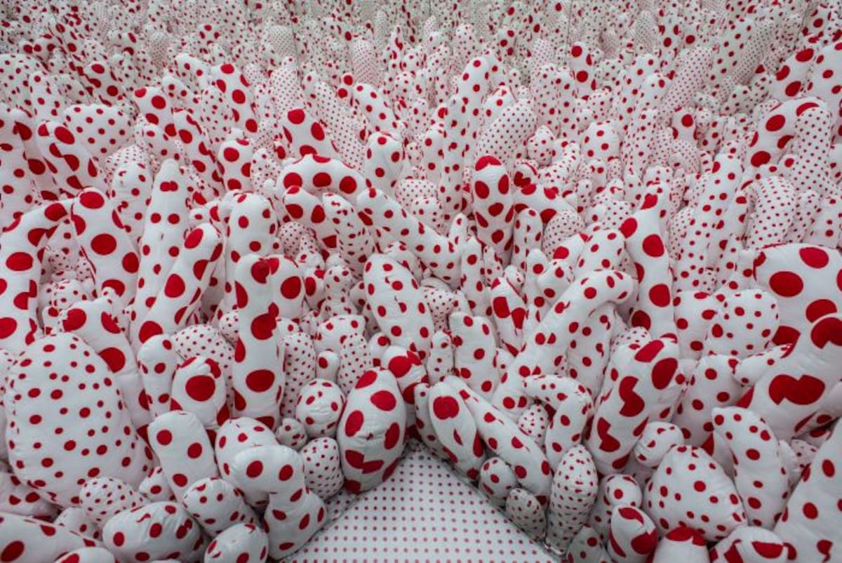 La obras de Yayoi Kusama se exponen en Brasil desde ayer. AFP YASUYOSHI CHIBA