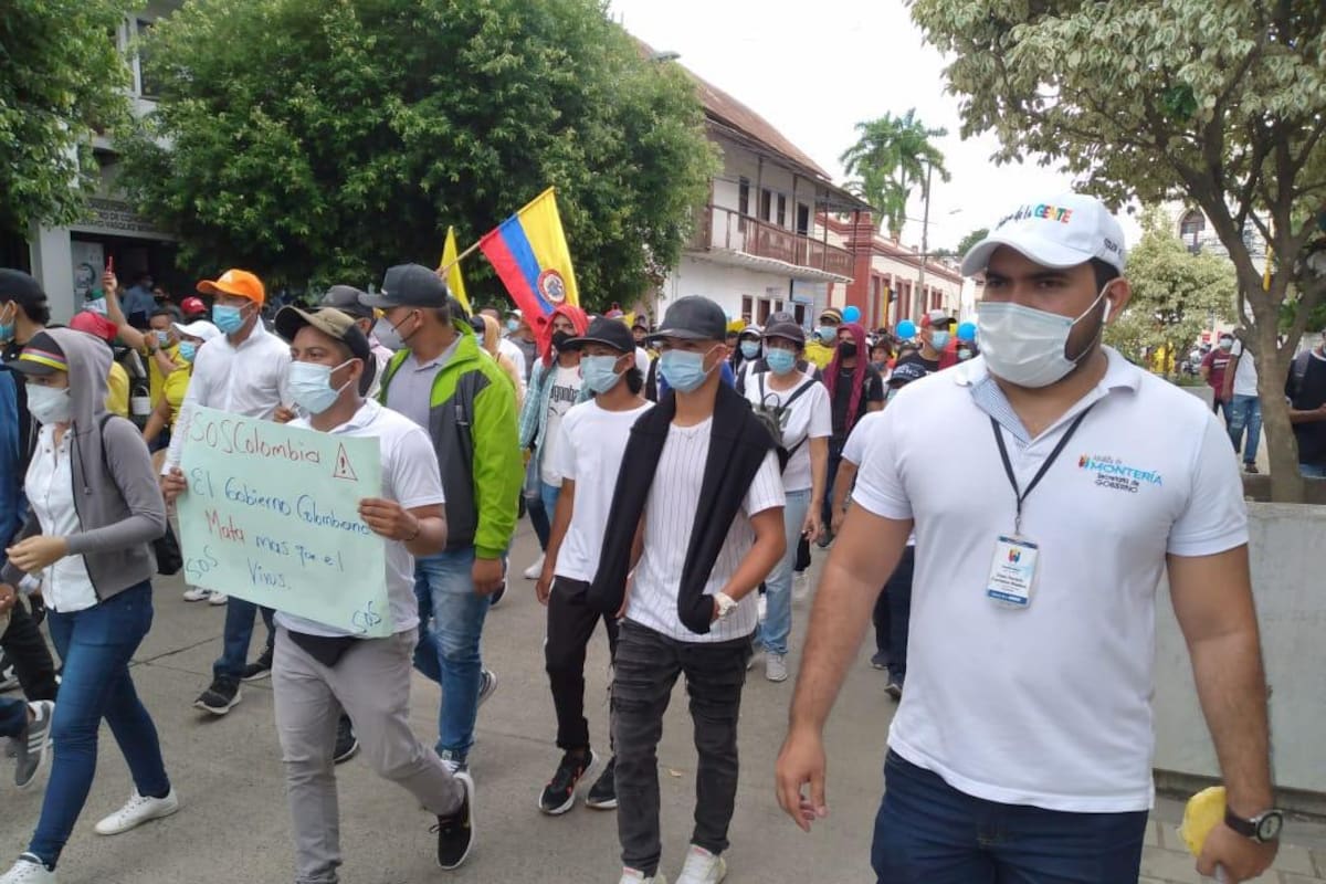 Con normalidad finalizó primera jornada de protestas en Montería