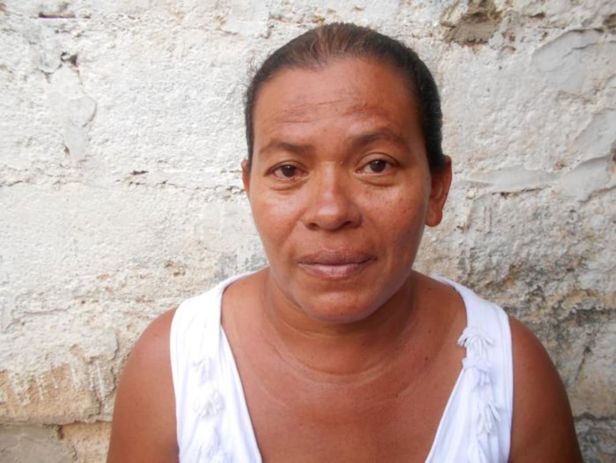 Emilia Meza Acevedo, una de las asistentes a la convocatorias del Sena en Turbana. Cortesía