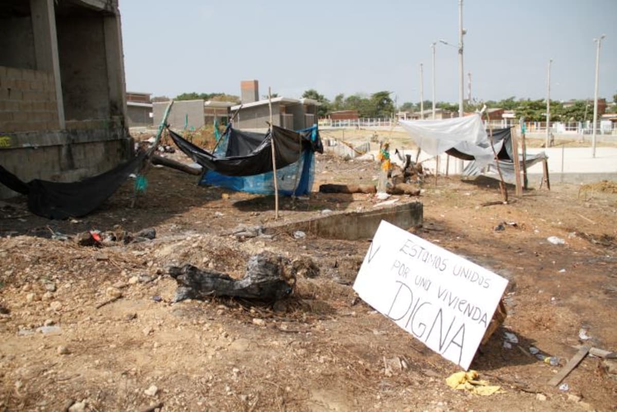Desde el 16 de enero la comunidad se tomó el predio en el barrio El Silencio. ÓSCAR DÍAZ - EL UNIVERSAL