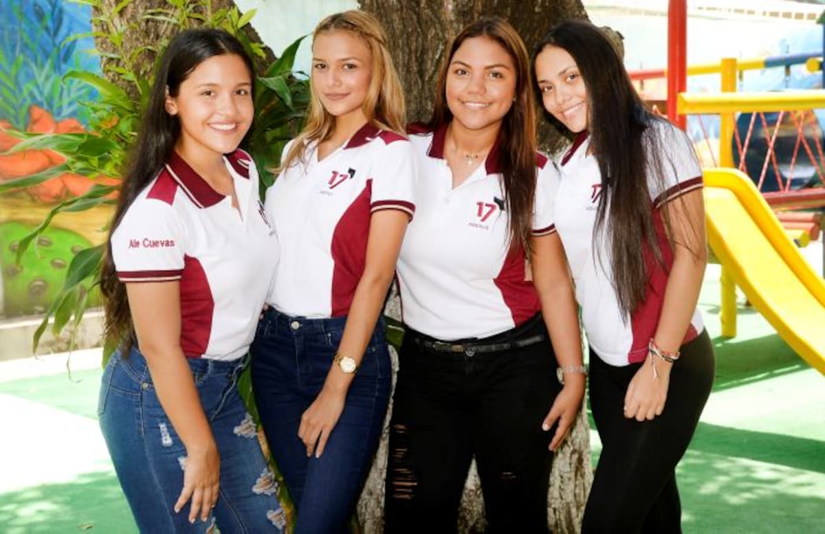 María Alejandra Cuevas, Camila García, Sheyla Gómez y María Alejandra Solano. CORTESÍA