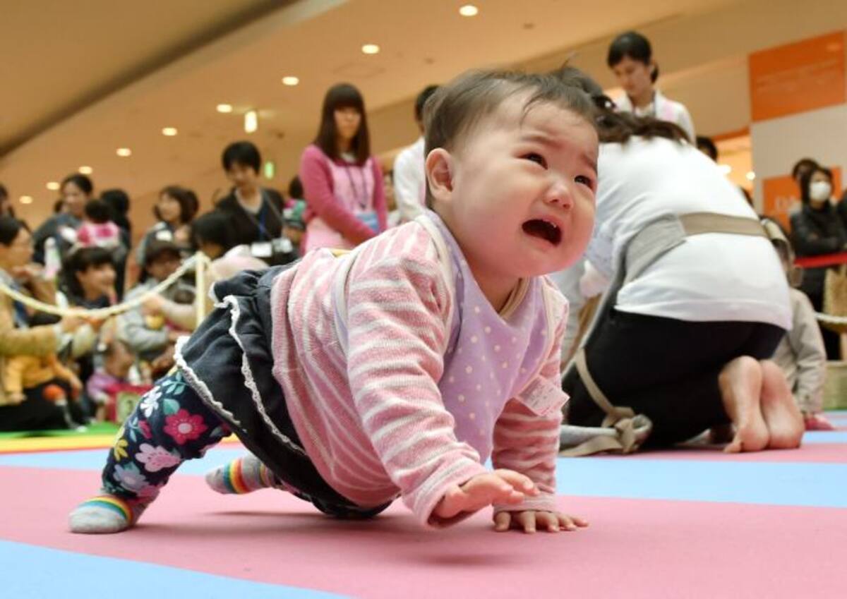 Competencia de gateo en Japón. AFP KAZUHIRO NOGI