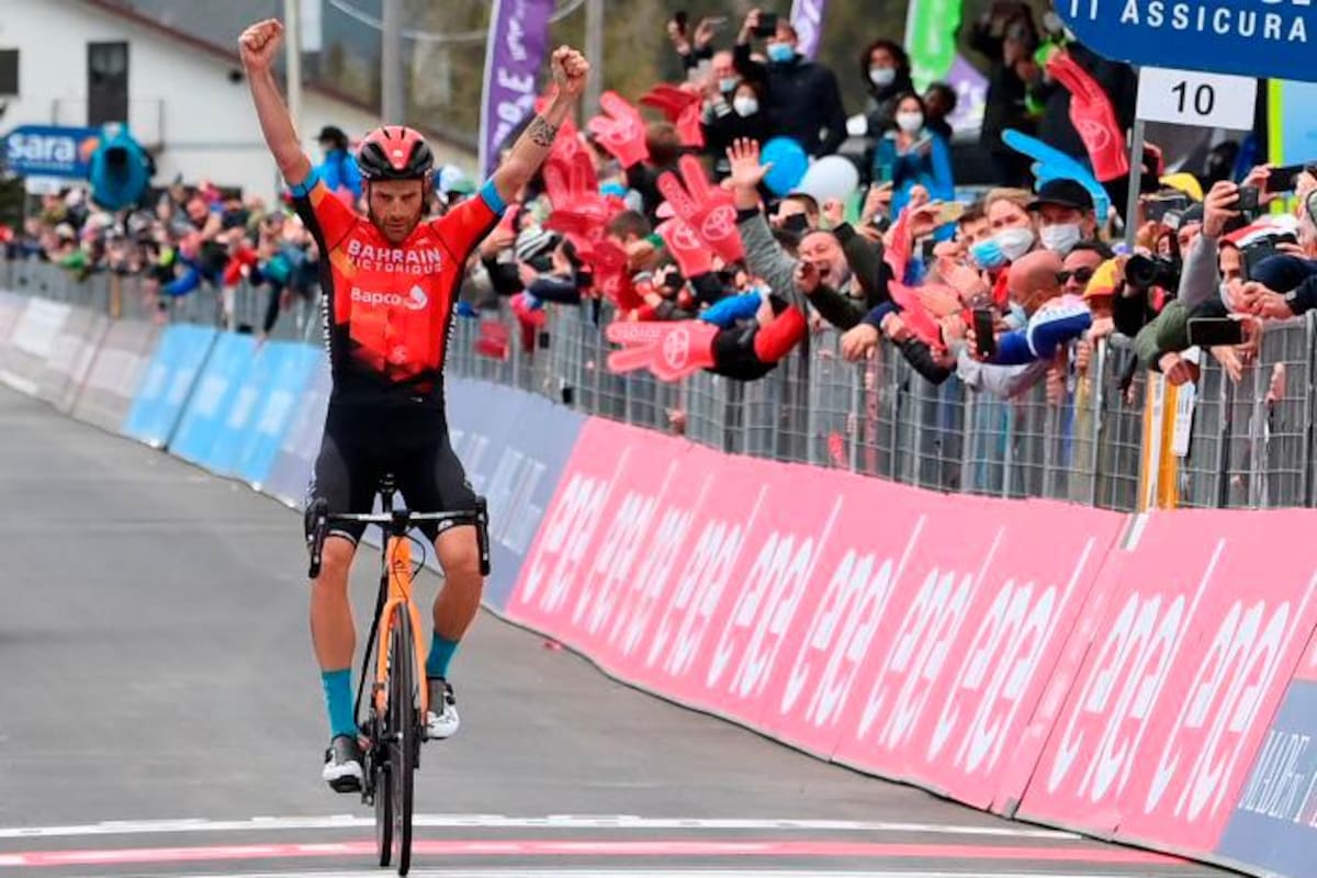 Damiano Caruso ganó la etapa 20 del Giro de Italia, Egan espera la crono