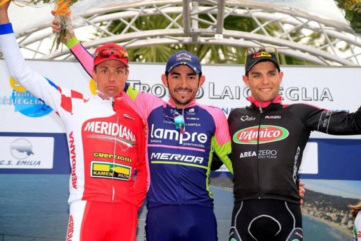 José Serpa (Lampre) viene de ganar al sprint el Trofeo de Laigueglia de Italia, Foto/ Archivo.