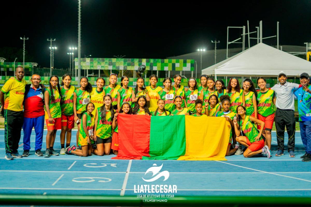 Atletismo de Bolívar ganó 21 medallas; la champeta sonó en Valledupar
