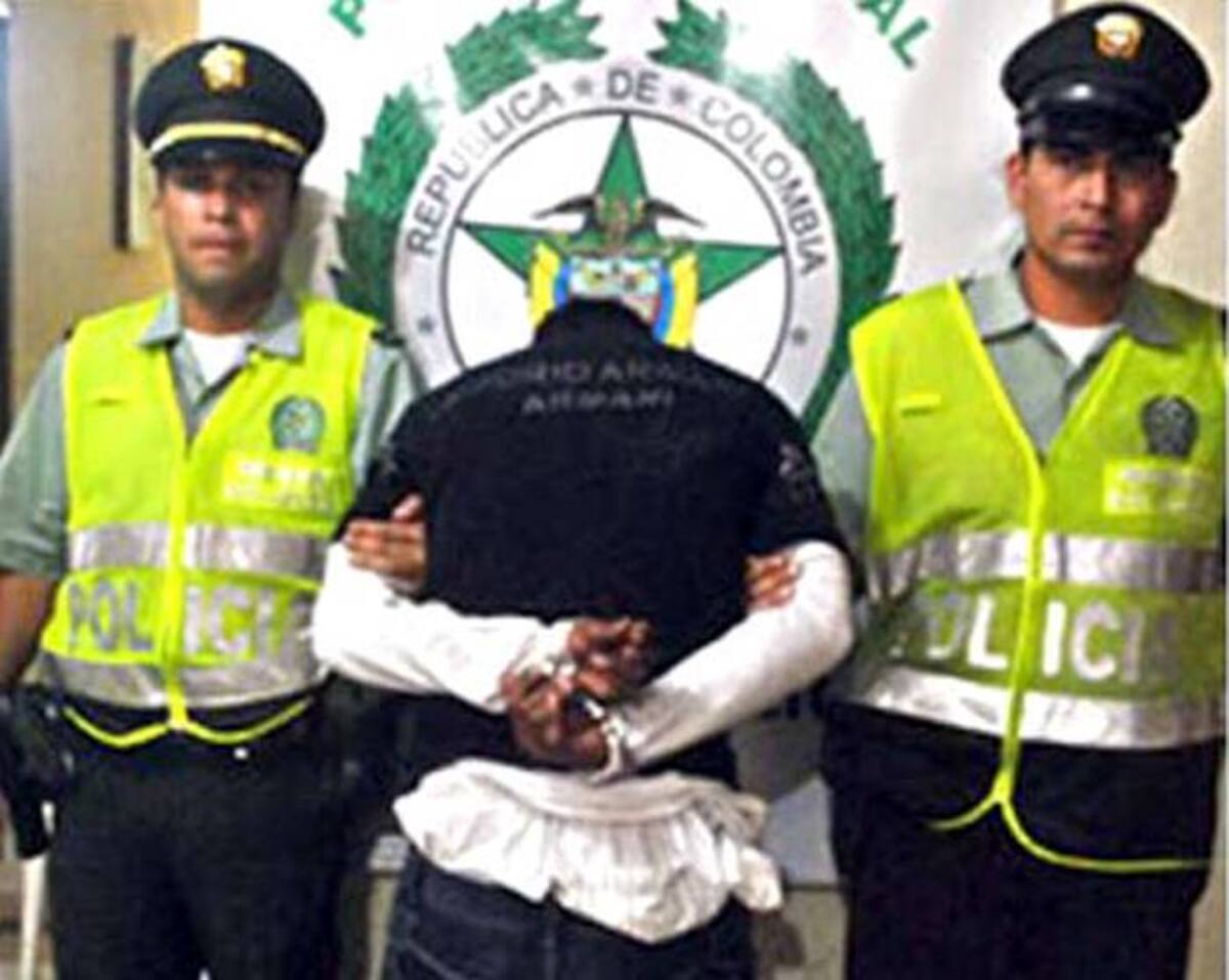 Franklin Eduardo Acosta Sierra, capturado con droga. EL UNIVERSAL