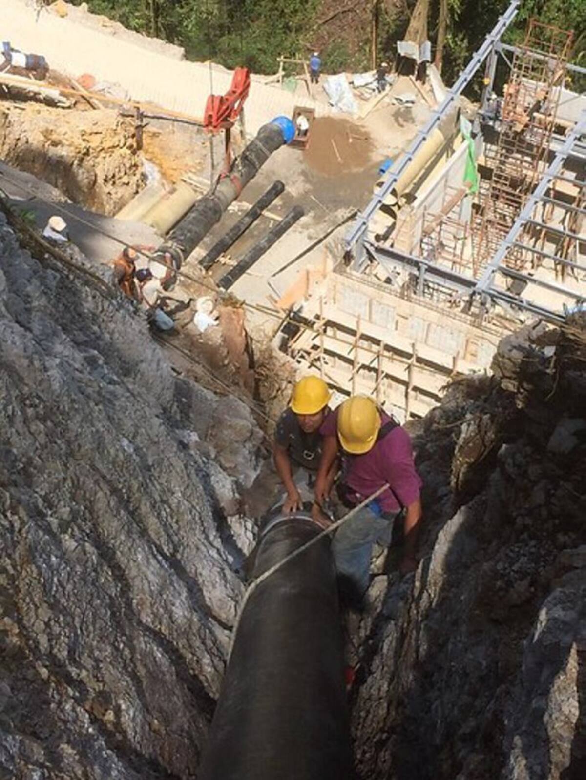 Las tuberías para el diseño del Acueducto desde la Quebrada de los Cinco Mil que dará agua a El Socorro (Santander), fueron presentadas con unión BLS del consorcio Construtec-Ducktus. COLPRENSA.