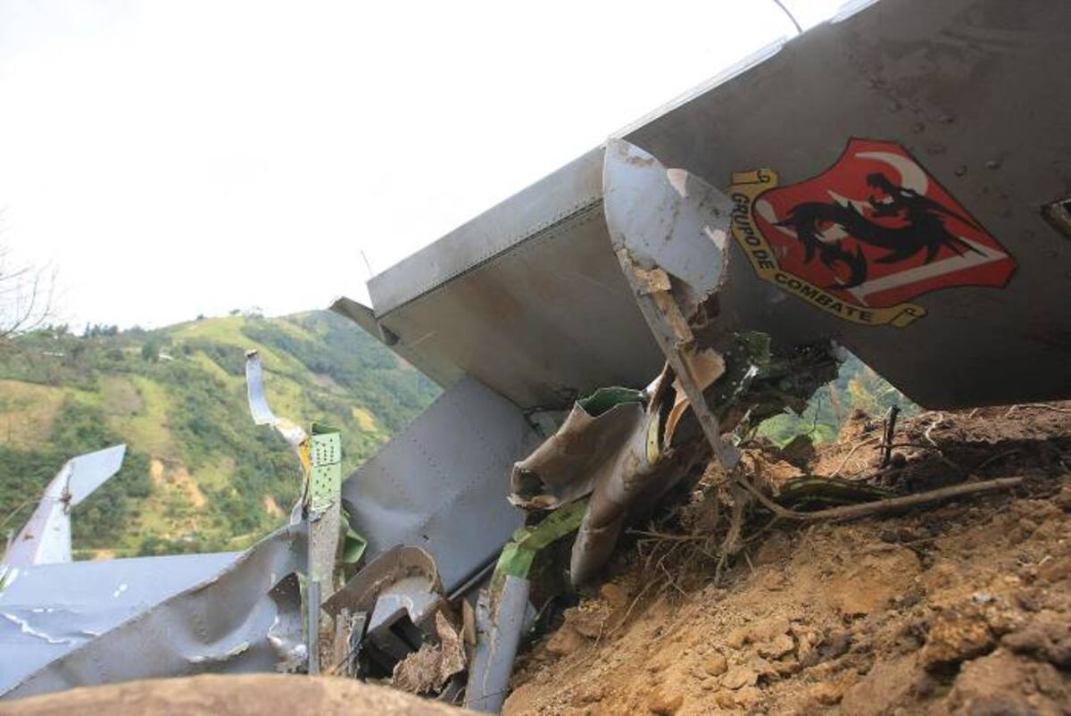 Avión Supertucano accidentado en el Cauca. Archivo