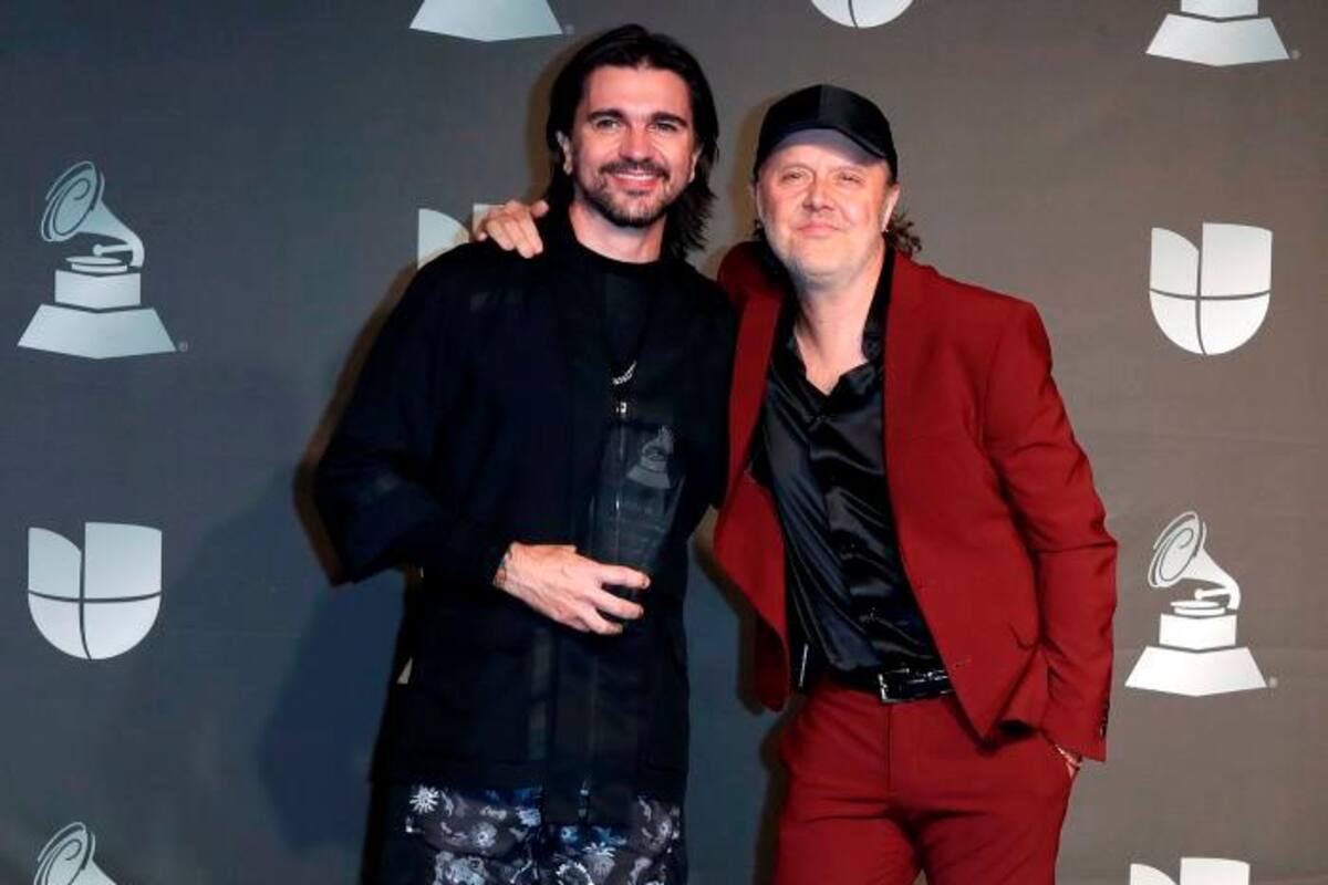 Juanes recibe de Metallica el premio a Persona del año