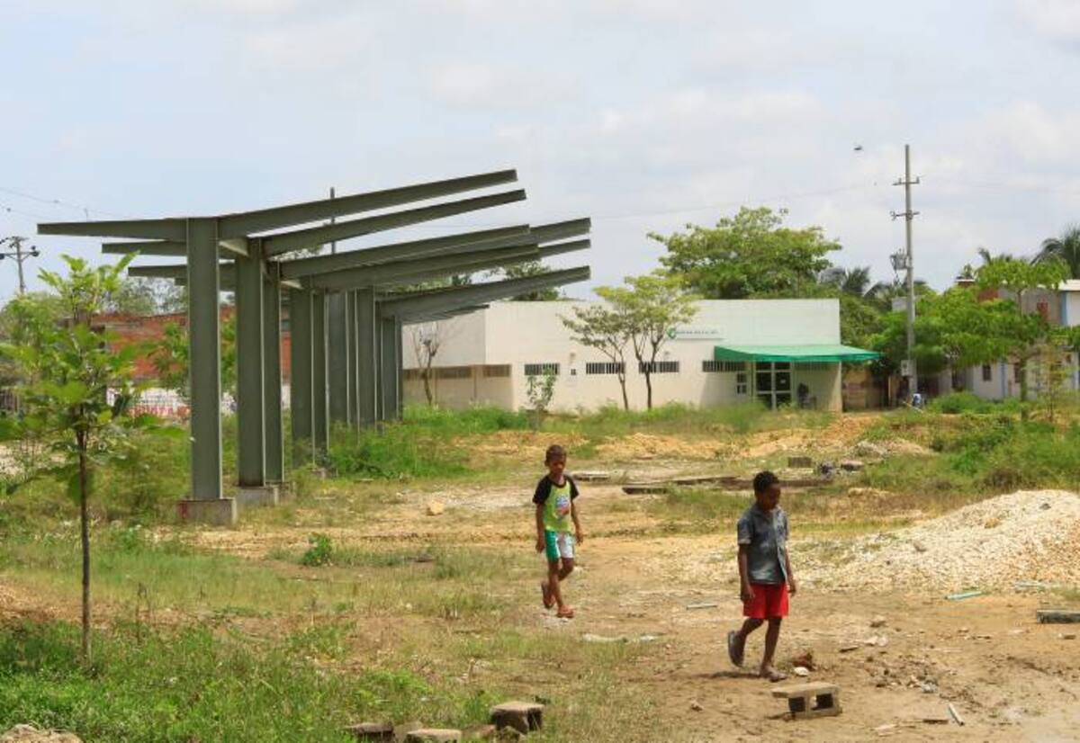 En los trabajos que se han realizado en el parque del sector Corazón de Jesús se han invertido cerca de $1.170 millones, pero aún faltan $400 para culminarlos. CORTESÍA CLAUDIA FORTICH - Q`HUBO CARTAGENA