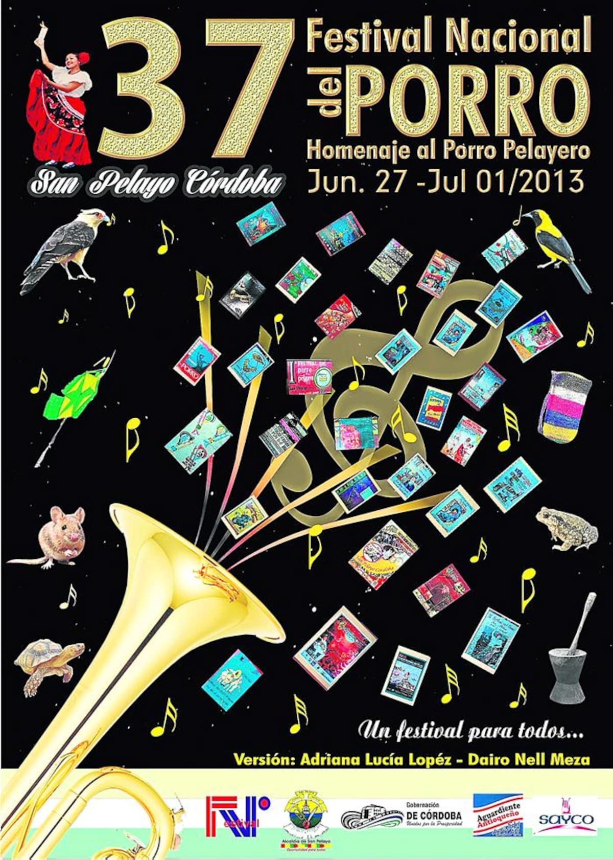 Afiche del Festival Nacional del Porro.