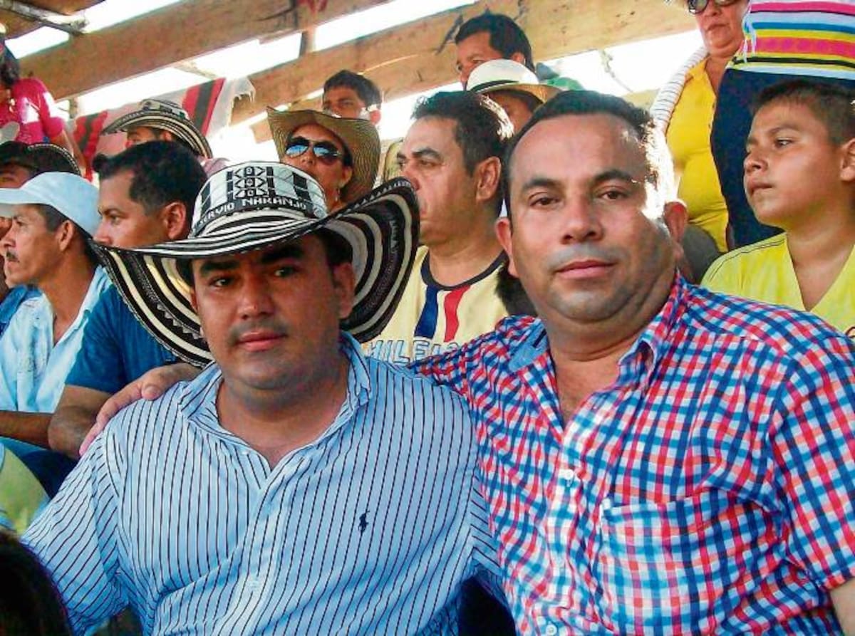 El ganadero Servio Tulio Naranjo; segunda mejor tarde de toros, en compañía del alcalde Félix Gutiérrez.