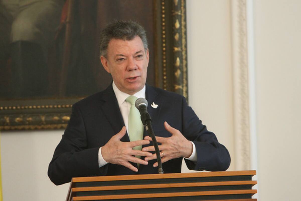 Juan Manuel Santos, presidente de Colombia. COLPRENSA