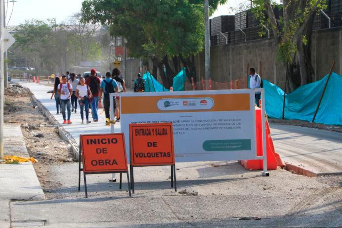 Atento: estos son los cierres viales más importantes de Cartagena