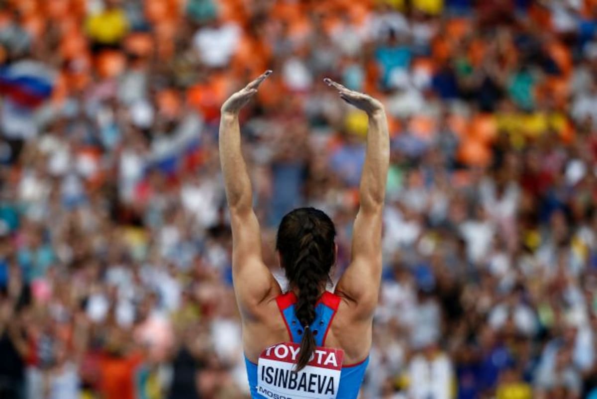 Yelena Isinbayeva. AFP FRANCK FIFE