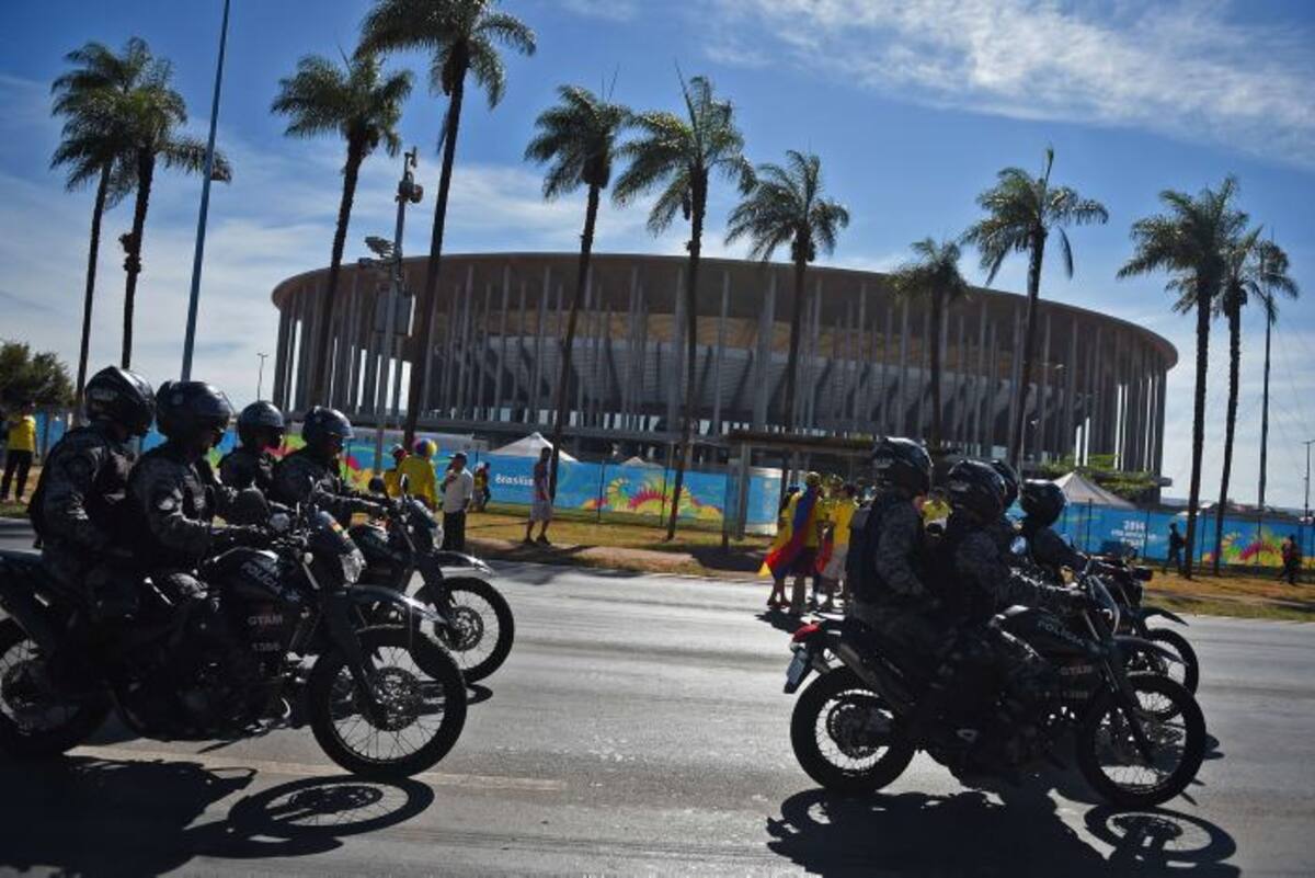 Estadio Mané Garrincha, también llamado estadio Nacional de Brasilia.