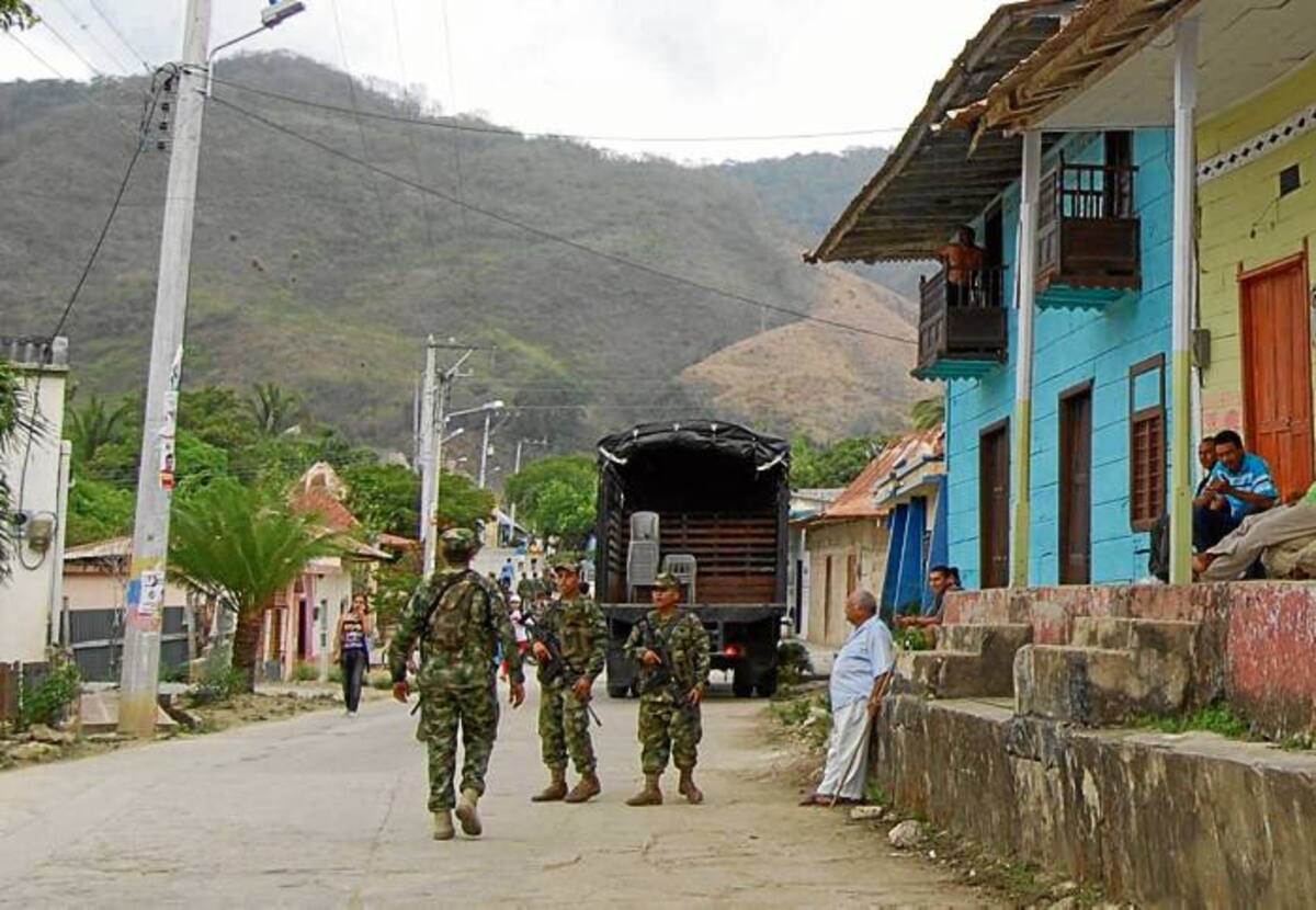 Los Montes de María tienen presencia permanente de tropas sin ninguna novedad.