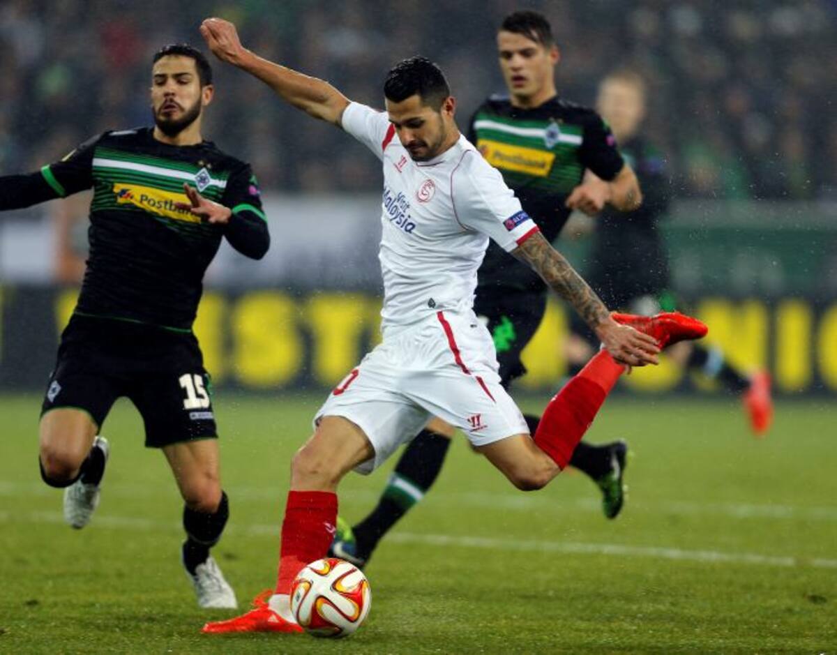 Sevilla vs Borussia Mönchengladbach. AP Frank Augstein