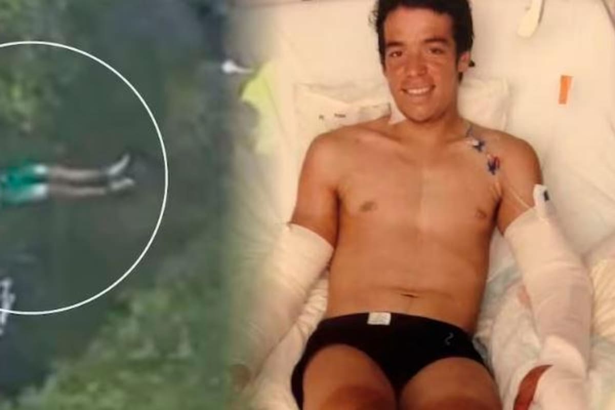 El día que Rigoberto Urán se fracturó los brazos después de una carrera