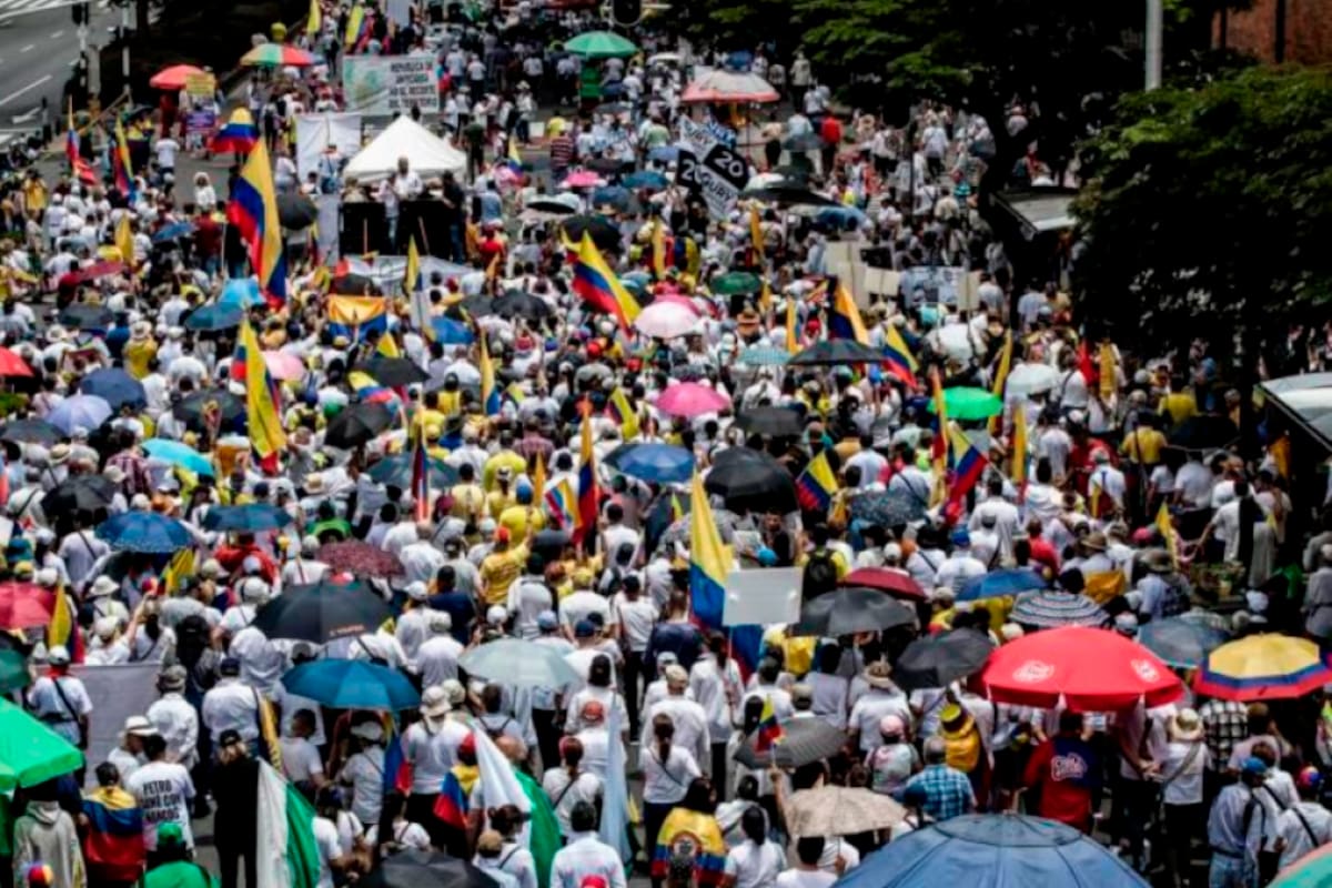 Así será la marcha hoy en Bucaramanga contra políticas del gobierno de Petro