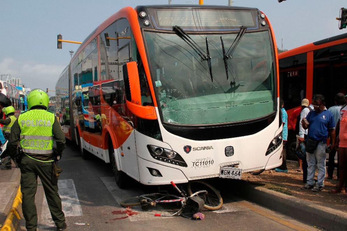 278 accidentes han involucrado un bus de Transcaribe en 2019