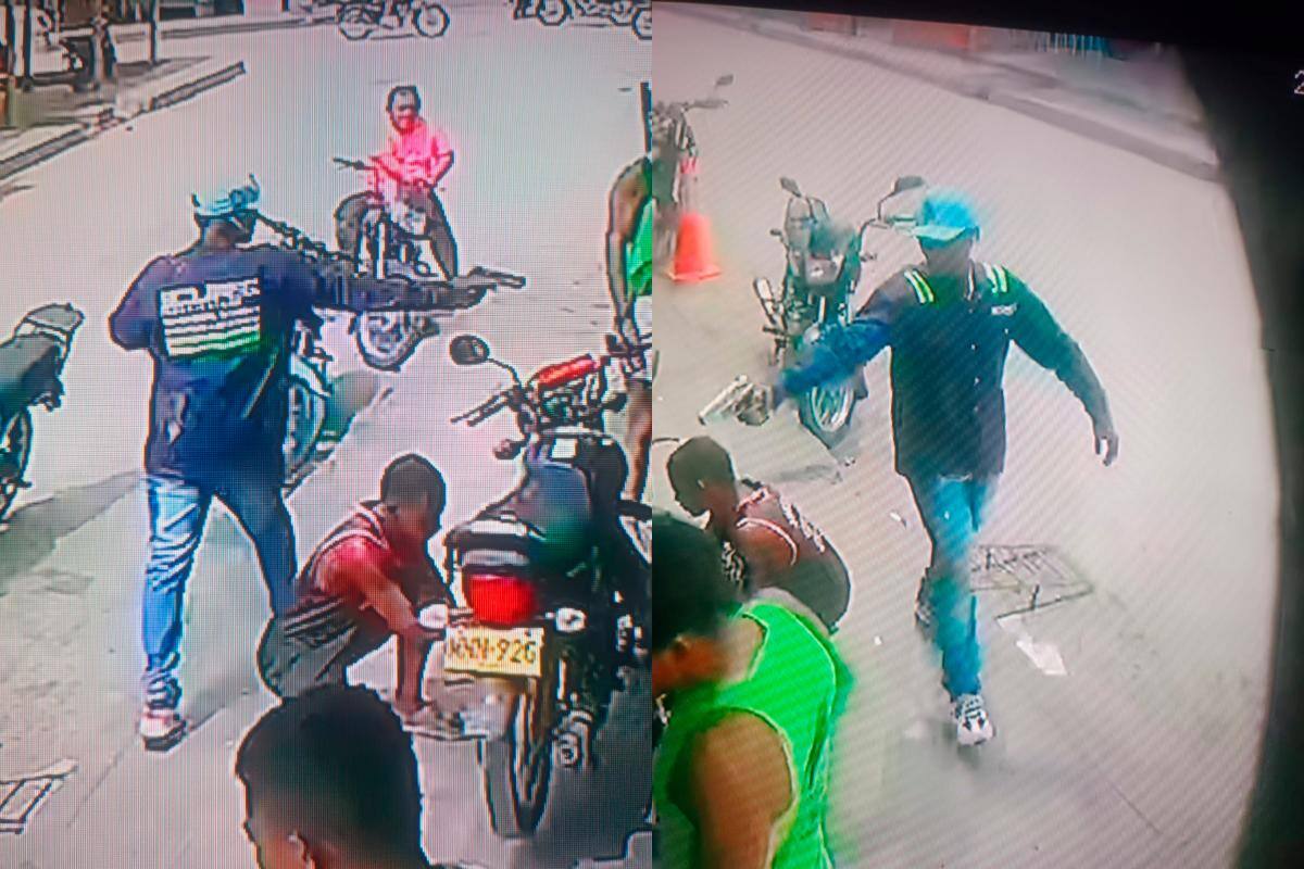 Cámara grabó al sicario que mató a mecánico de motos en El Pozón