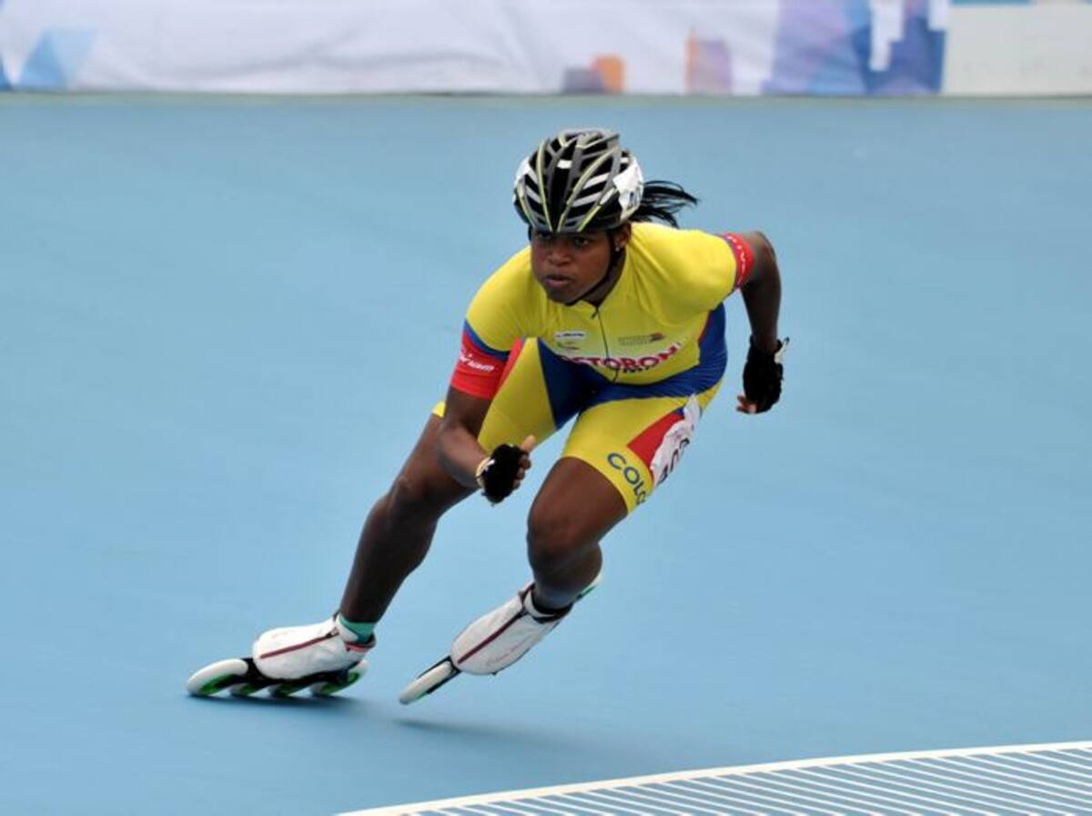 Geinny Pájaro, cartagenero que ganó el oro en los 300 metros pista en juvenil damas. Cortesía: Luis Ramírez