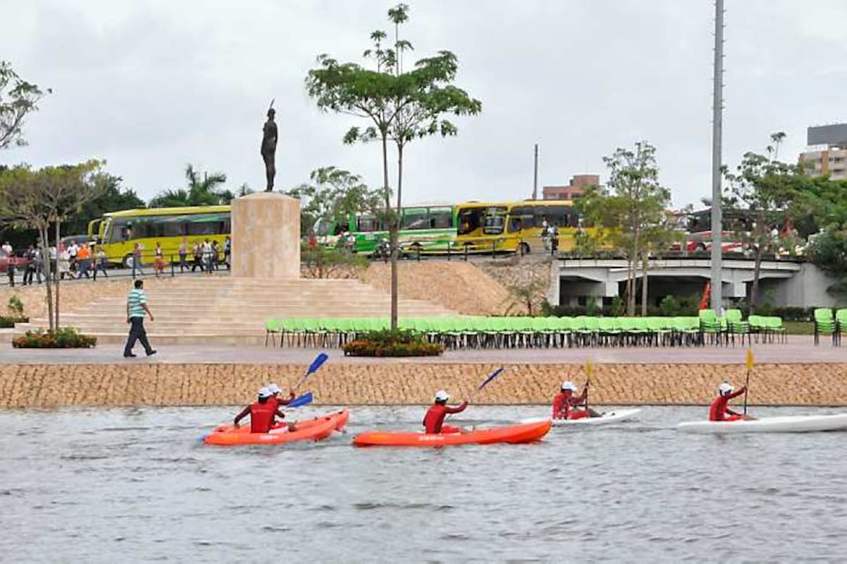 Este miércoles a las 8:30 de la mañana se inauguró en Cartagena en parque lineal Puerto Chambacú, antiguamente conocido como Puerto Duro. CORTESÍA