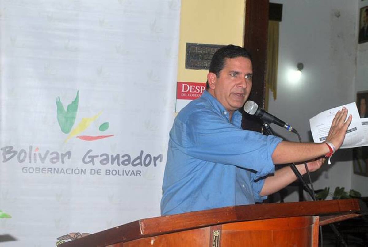 Juan Carlos Gossaín, gobernador de Bolívar. PRENSA GOBERNACIÓN DE BOLÍVAR