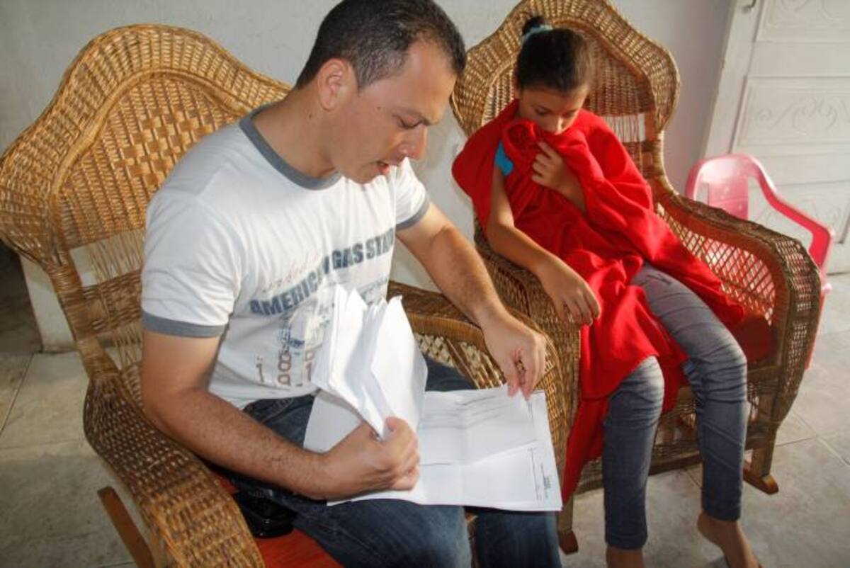 Elkin Molina Márquez, padre de la menor Jemeris Molina Rohenes. KAILLINE GIRALDO- EL UNIVERSAL