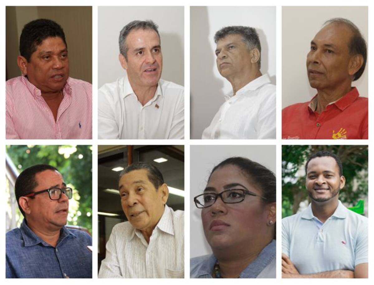 De acuerdo al orden del tarjetón se medirán en atípicas, Antonio Quinto Guerra, por el Partido Conservador; Andrés Betancourt, por el Partido ASI; David Múnera, por el Polo Democrático; Javier Bustillo, por el Partido Somos; César Anaya, por Opción Ciudadana; Jorge Quintana por el Partido Colombia Participación Incluyente; Lía Muñoz, por la UP; y Armando Córdoba, por la Alianza Verde, El Universal.