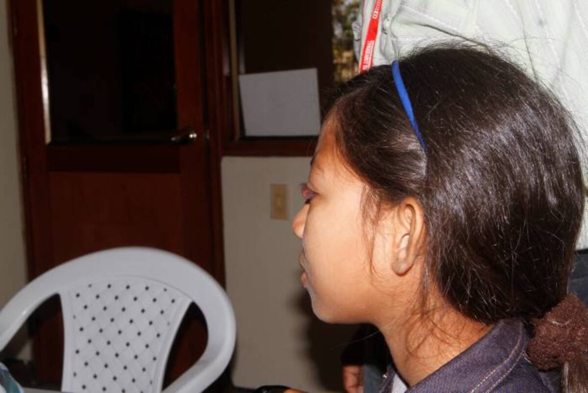 Según el parte médico, aunque la niña Dayana Barroso recupere un porcentaje de la visión, le quedarán secuelas. JULIO CASTAÑO - EL UNIVERSAL - FOTO AUTORIZADA POR LOS PADRES DE LA NIÑA