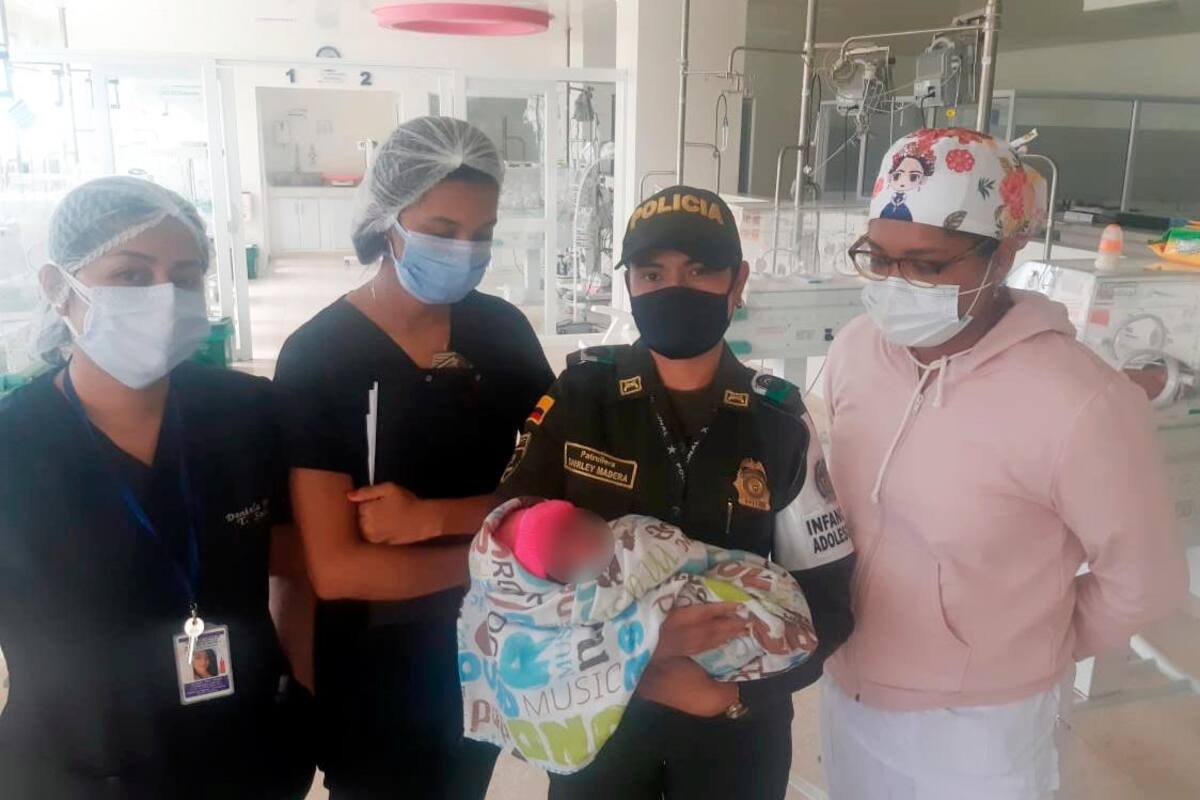 Rescatan a bebé abandonado en clínica de Cartagena