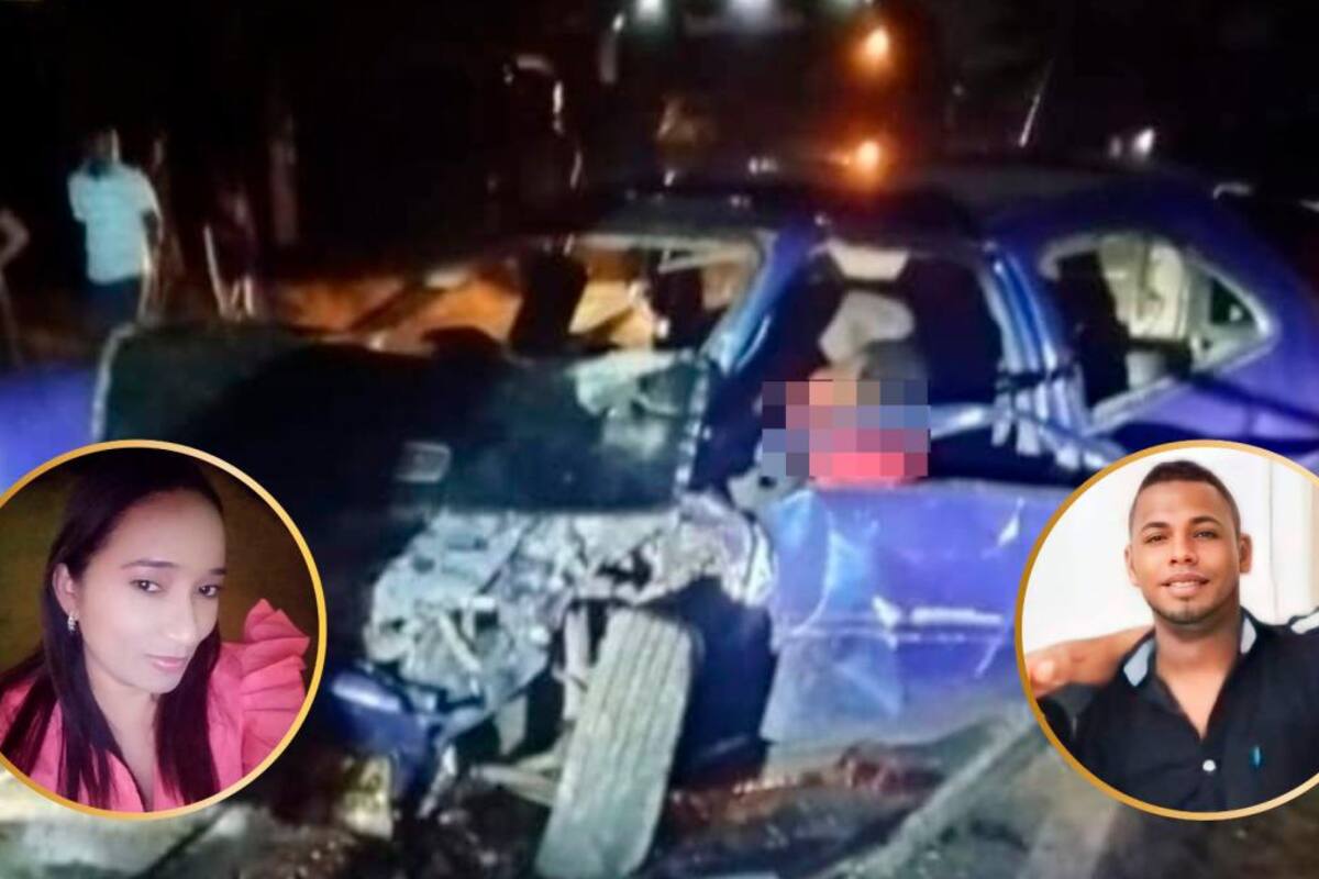Otra tragedia en la carretera: chocan dos carros y muere una pareja