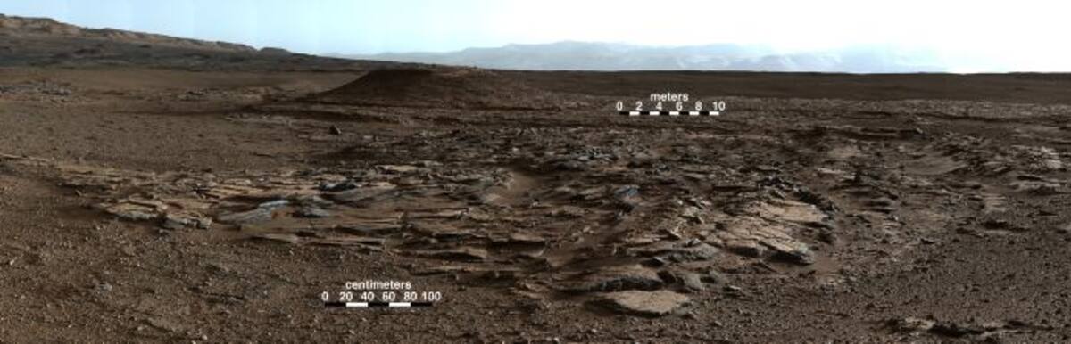 La montaña fue descubierta por la sonda Curiosity. AP