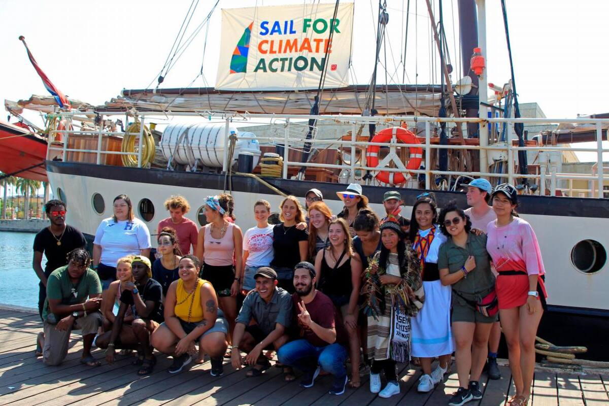 Jóvenes navegarán desde Cartagena hasta Europa para hablar de crisis climática