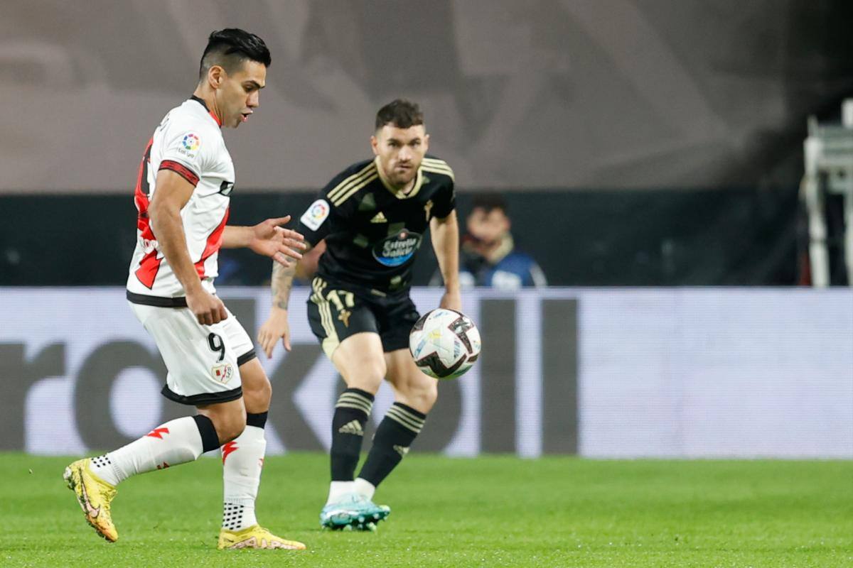 Falcao, presente con el Rayo Vallecano en su último partido del año