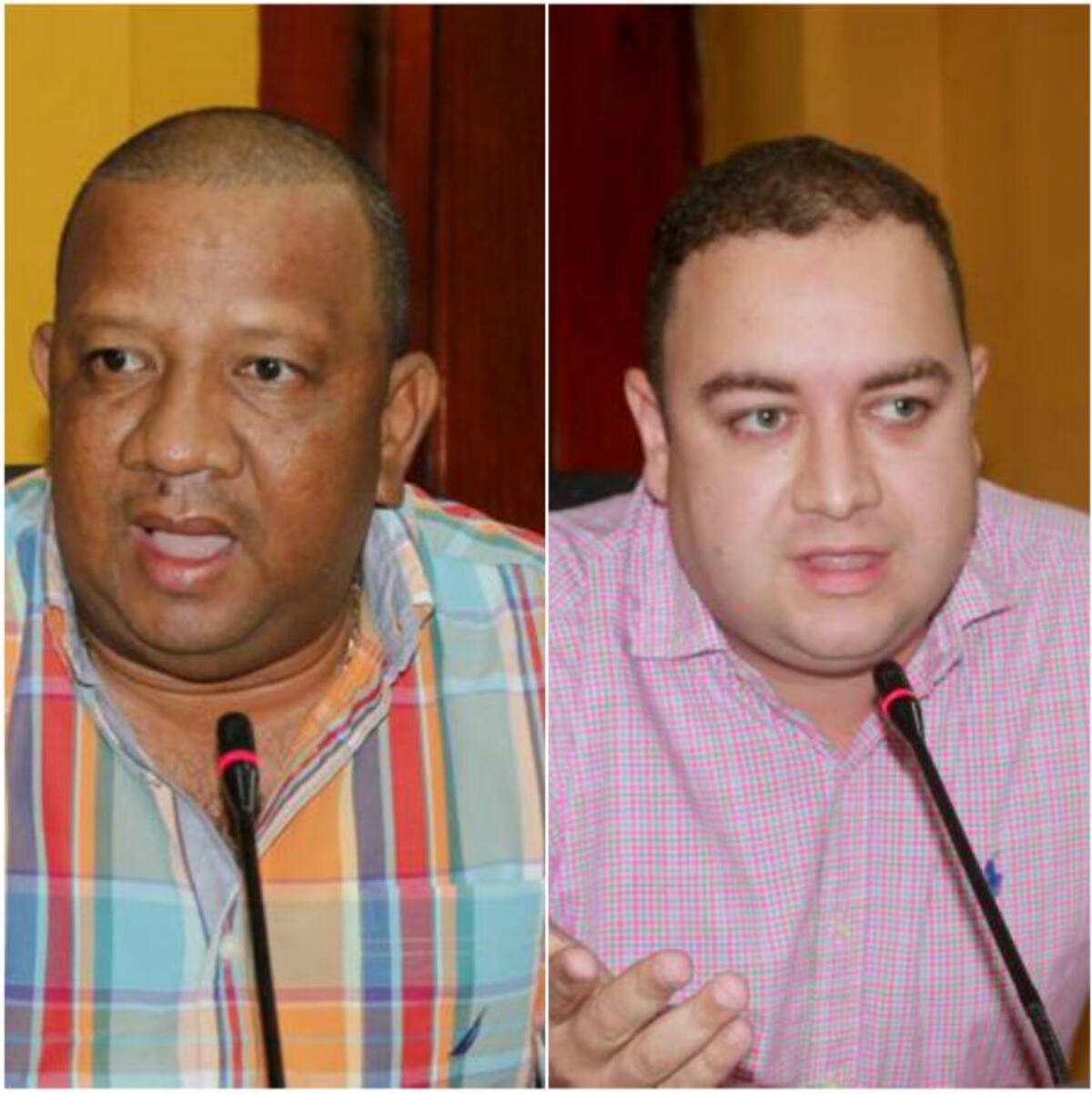 Rodrigo Reyes, y Édgar Mendoza, concejales conservadores. Archivo