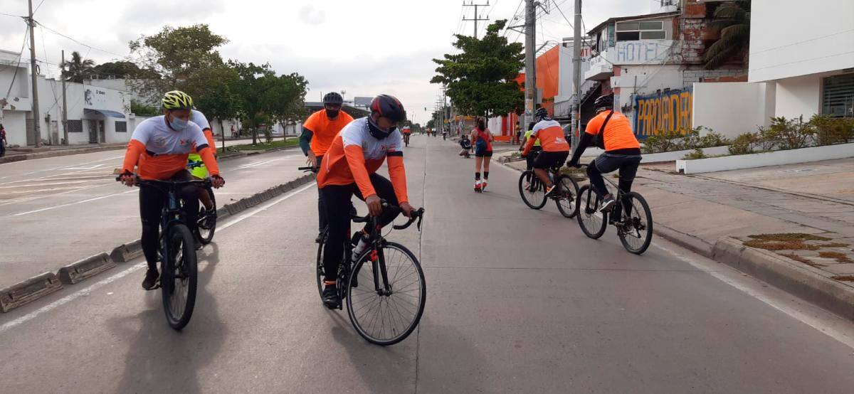 La ciclovía se realiza desde las 7:00 a.m. hasta las 11:00 a.m. // LUIS EDUARDO HERRÁN