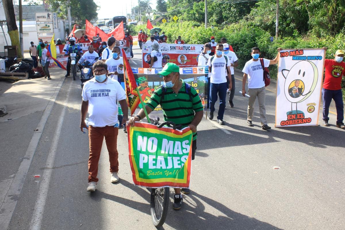 Líderes seguirán pidiendo que desmonten el peaje de Turbaco
