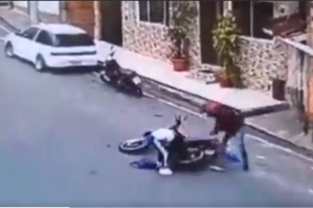 Video: niña perdió el brazo luego de un accidente en moto