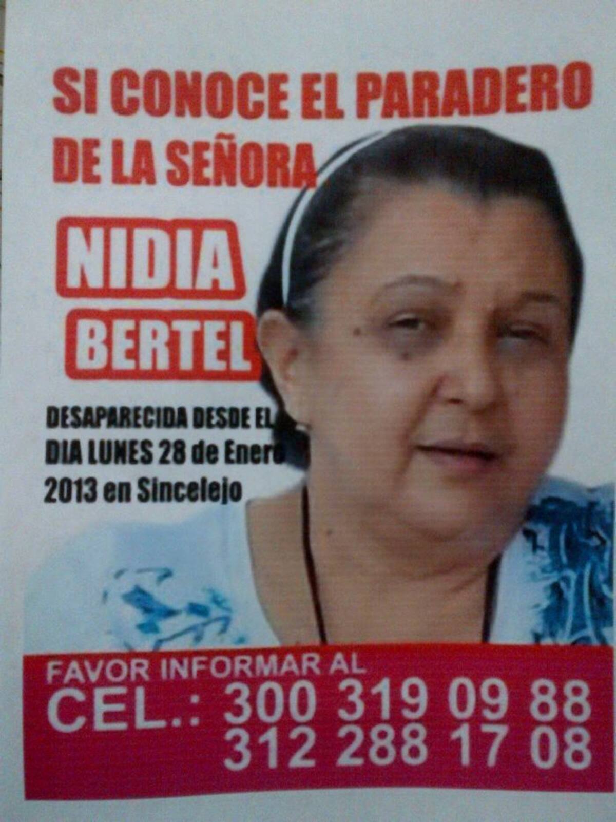 Nidia Simona Bertel García ARCHIVO