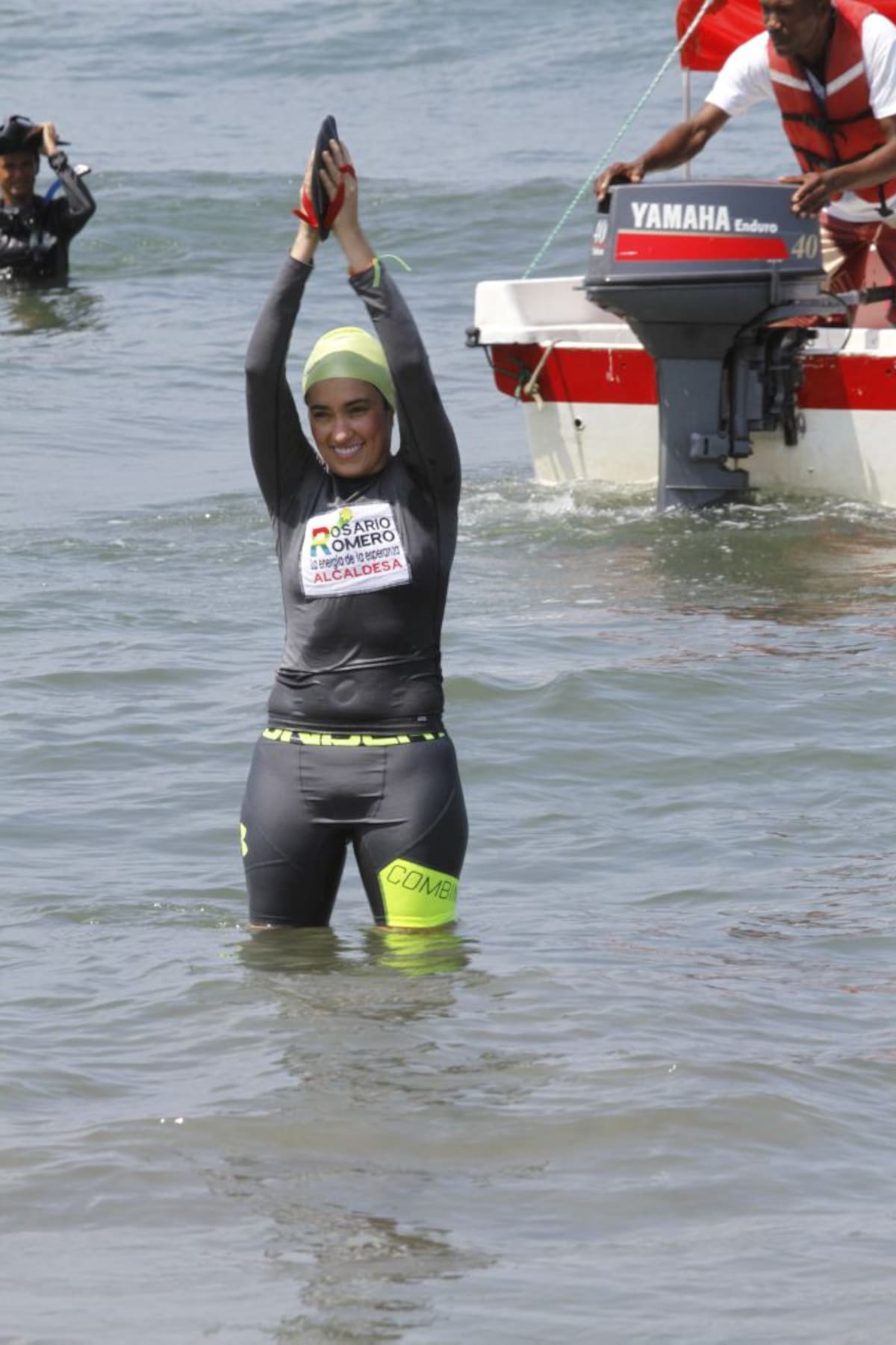 Rosario Romero, tras su llegada a Tierrabomba. Julio Castaño