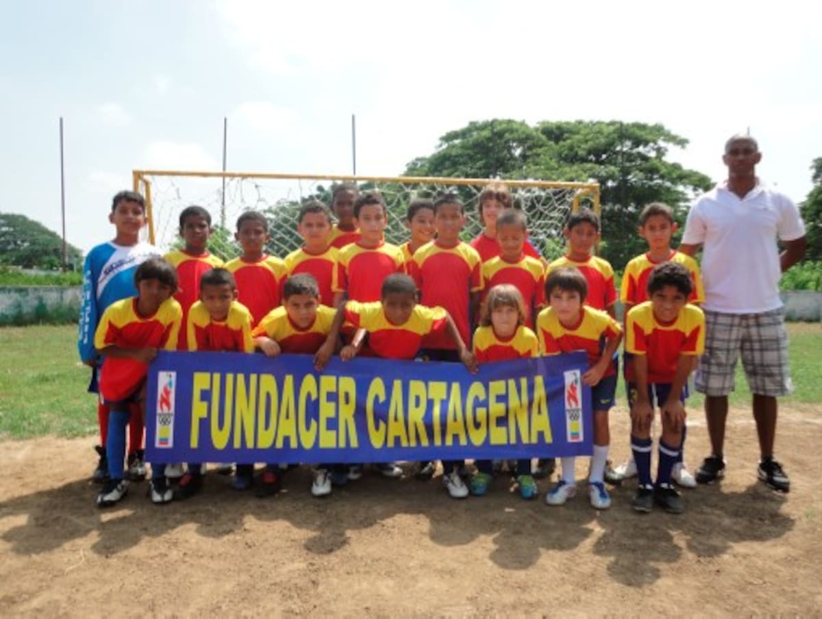 El equipo Fundacer Cartagena-Panamá logró sus primeros puntos al golear ayer 5-1 a Turbana-Egipto. CORTESÍA FUNDACER