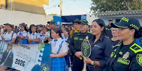 Policía acompañó el regreso a clases en Barranquilla y su área metropolitana