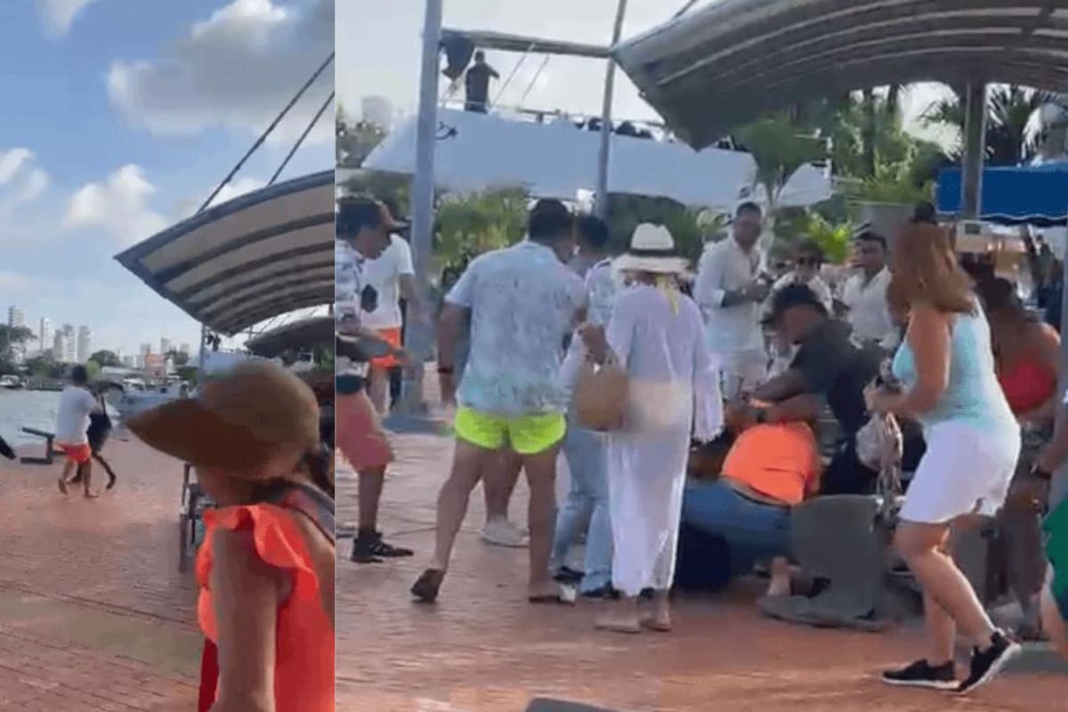 Video: fuerte pelea entre lanchero y turistas en el Muelle de la Bodeguita