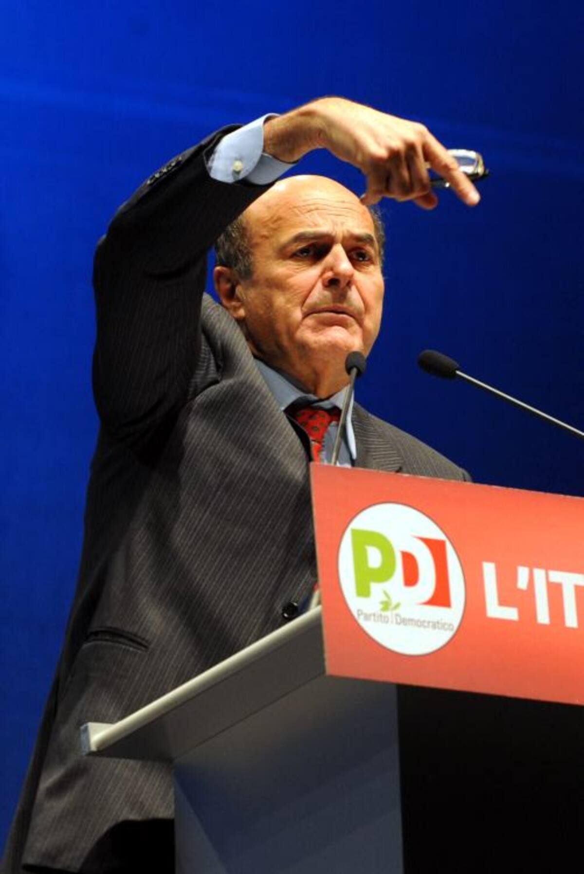 Pier Luigi Bersani, quien lidera la coalición de izquierda. AFP MARIO LAPORTA