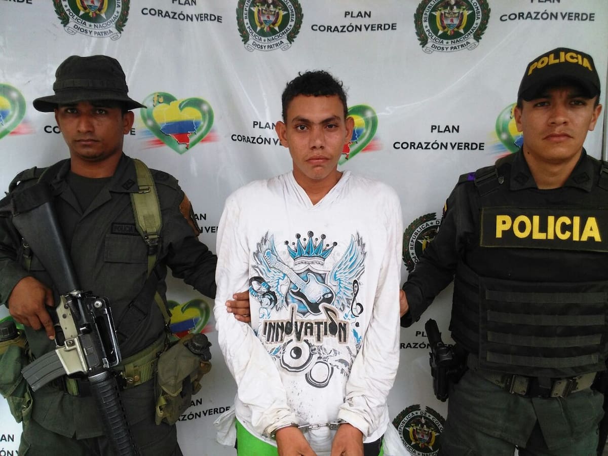 Guadith Enrique Villadiego Villareal, alias “El Papo”, capturado. Cortesía